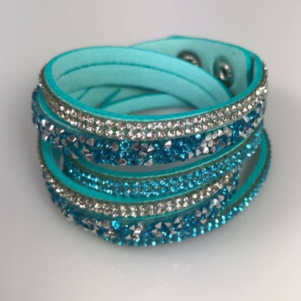 Light Teal Wrap Bracelet